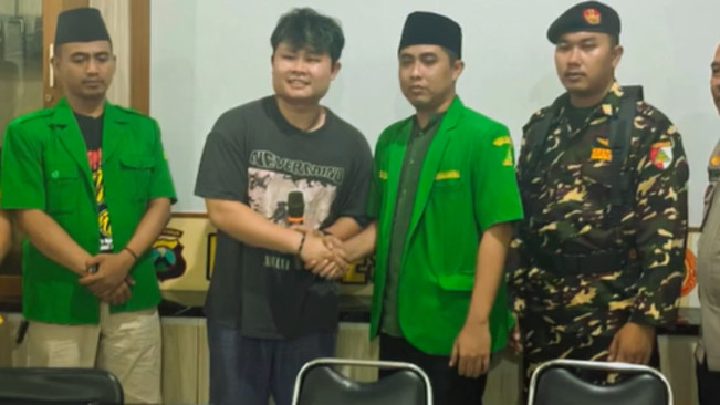Youtuber Stevansyoung telah meminta maaf kepada pihak Ansor dan Banser. [Instagram @stevansyoung] (4)